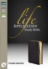 NASB Life Application Study Bible - Indexed, Gold Edging (Leather / fine binding) - Ronald A Beers Photo