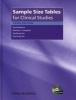 Sample Size Tables for Clinical Studies (Hardcover, 3rd Revised edition) - David Machin Photo