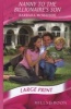 Nanny to the Billionaire's Son (Large print, Hardcover, Large print library ed) - Barbara McMahon Photo