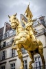 A Golden Statue of Joan of Arc on the Rue de Rivoli in Paris France Journal - 150 Page Lined Notebook/Diary (Paperback) - Benton Press Photo