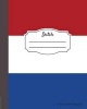 Dutch Composition Notebook College Ruled - Writer's Notebook for Schools, Teachers, Offices, Students (8"x10") Dutch Flag, Perfect Bound, 110 Pages (Paperback) - Composition Notebookers Photo