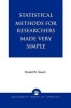 Statistical Methods for Researchers Made Very Simple (Paperback) - Ronald R Gauch Photo