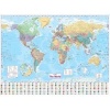 Collins World Wall Paper Map (Sheet map, rolled, New edition) - Collins Maps Photo