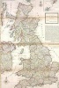 A Vintage 1736 Map of Great Britain - Blank 150 Page Lined Journal for Your Thoughts, Ideas, and Inspiration (Paperback) - Unique Journal Photo