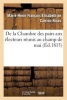 de La Chambre Des Pairs Aux Electeurs Reunis Au Champ de Mai (French, Paperback) - De Carrion Nisas M H F E Photo