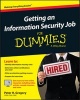 Getting an Information Security Job For Dummies (Paperback) - Lawrence C Miller Photo