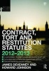 Contract, Tort and Restitution Statutes 2012-2013 (Paperback, 4th Revised edition) - James Devenney Photo