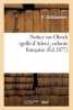 Notice Sur Obock (Golfe D'Aden), Colonie Francaise (French, Paperback) - Goltdammer F Photo