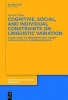 Cognitive, Social, and Individual Constraints on Linguistic Variation - A Case Study of Presentational 'Haber' Pluralization in Caribbean Spanish (Hardcover) - Jeroen Claes Photo