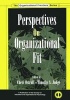 Perspectives on Organizational Fit (Paperback) - Cheri Ostroff Photo