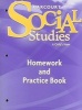 Harcourt Social Studies Homework and Practice Book, Grade 1 - A Child's View (Paperback) - Harcourt School Publishers Photo