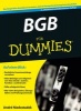 BGB Fur Dummies (German, Paperback, 3rd Revised edition) - Andre Niedostadek Photo