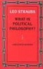 What is Political Philosophy? (Paperback, New edition) - Leo Strauss Photo