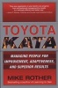 Toyota Kata - Managing People for Improvement, Adaptiveness and Superior Results (Hardcover, New) - Mike Rother Photo