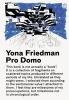 Pro Domo (Hardcover, New ed) - Yona Friedman Photo