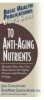 User's Guide to Anti-aging Nutrients - Discover How You Can Slow Down the Aging Process and Increase Energy (Paperback) - Jack Challem Photo