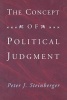 The Concept of Political Judgment (Paperback, New) - Peter J Steinberger Photo