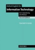 Oxford English for Information Technology: Teacher's Guide (Paperback, Teacher's Guide) - Eric Glendinning Photo