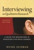 Interviewing as Qualitative Research - A Guide for Researchers in Education and the Social Sciences (Paperback, 4th Revised edition) - Irving Seidman Photo