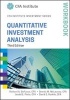 Quantitative Investment Analysis Workbook (Paperback, 3rd Revised edition) - Richard A Defusco Photo