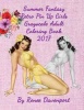 Summer Fantasy Retro Pin Up Girls Grayscale Adult Coloring Book 2017 (Paperback) - Renee Davenport Photo