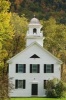 A Charming White Clapboard Church with a Steeple in New England Journal - 150 Page Lined Notebook/Diary (Paperback) - Cs Creations Photo