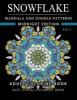 Snowflake Mandala and Doodle Pattern Coloring Book Midnight Edition Vol.1 - Adult Coloring Book Designs (Relax with Our Snowflakes Patterns (Stress Relief & Creativity)) (Paperback) - Snowflake Santa Photo