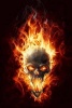 A Flaming Skull Journal - 150 Page Lined Notebook/Diary (Paperback) - Cs Creations Photo