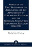 Annals of the Joint Meeting of the Association for the Advancement of Educational Research and the National Academy for Educational Research, 1998-1999 (Paperback) - Robert Michael Hashway Photo