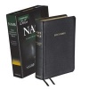 NASB Clarion Reference Bible NS483:X Black Calf Split Leather (Leather / fine binding) -  Photo