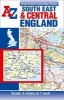 South East & Central England Road Map (Sheet map, folded, 34th Revised edition) - Geographers A Z Map Co Ltd Photo