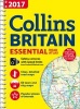 Collins Essential Road Atlas Britain 2017 (Spiral bound, New edition) - Collins Maps Photo