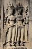 Sculpture of Two Beautiful Women at Angkor Wat Temple Complex Cambodia Journal - 150 Page Lined Notebook/Diary (Paperback) - Cs Creations Photo