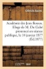 Academie Des Jeux Floraux. Eloge de M. Du Gabe Prononce En Seance Publique, Le 14 Janvier 1877 (French, Paperback) - Celestin Auzies Photo