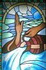 Baptism in Stained Glass Journal - 150 Page Lined Notebook/Diary (Paperback) - Cool Image Photo