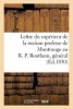 Lettre Du Superieur de La Maison Professe de Montrouge Au R. P. Rootham, General de La Compagnie (French, Paperback) - Sans Auteur Photo