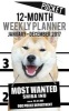 2017 Pocket Weekly Planner - Most Wanted Shiba Inu - Daily Diary Monthly Yearly Calendar (Paperback) - Ironpower Publishing Photo