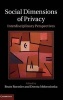 Social Dimensions of Privacy - Interdisciplinary Perspectives (Hardcover) - Beate Roessler Photo