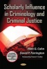 Scholarly Influence in Criminology and Criminal Justice (Paperback) - Ellen G Cohn Photo