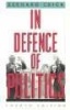 In Defence of Politics (Paperback, 4th edition) - Bernard Crick Photo