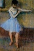 ''Dancer in Blue at the Barre'' by Edgar Degas - Journal (Blank / Lined) (Paperback) - Ted E Bear Press Photo