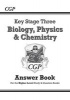 KS3 Science Answers for Study & Question Books (Biology/Chemistry/Physics) - Higher (Paperback) - CGP Books Photo