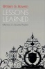 Lessons Learned - Reflections of a University President (Paperback) - William G Bowen Photo