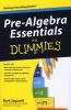 Pre-Algebra Essentials For Dummies (Paperback) - Mark Zegarelli Photo