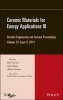 Ceramic Materials for Energy Applications III, Volume 34, issue 9 (Hardcover, Volume 34) - Hua Tay Lin Photo