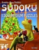 Famous Frog Holiday Sudoku 1,200 Medium Puzzles - Don't Be Bored Over the Holidays, Do Sudoku! Makes a Great Gift Too. (Paperback) - Dan Croker Photo