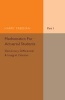 Mathematics for Actuarial Students, Part 1, Elementary Differential and Integral Calculus, Part 1 (Paperback) - Harry Freeman Photo