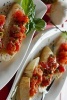 Ready to Eat Bruschetta, for the Love of Food - Blank 150 Page Lined Journal for Your Thoughts, Ideas, and Inspiration (Paperback) - Unique Journal Photo