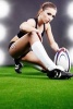 Rugby Girl Journal - 150 Page Lined Notebook/Diary (Paperback) - Cool Image Photo