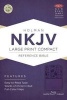 NKJV Large Print Compact Reference Bible, Purple Leathertouch, Indexed (Large print, Leather / fine binding, large type edition) - Holman Bible Staff Photo